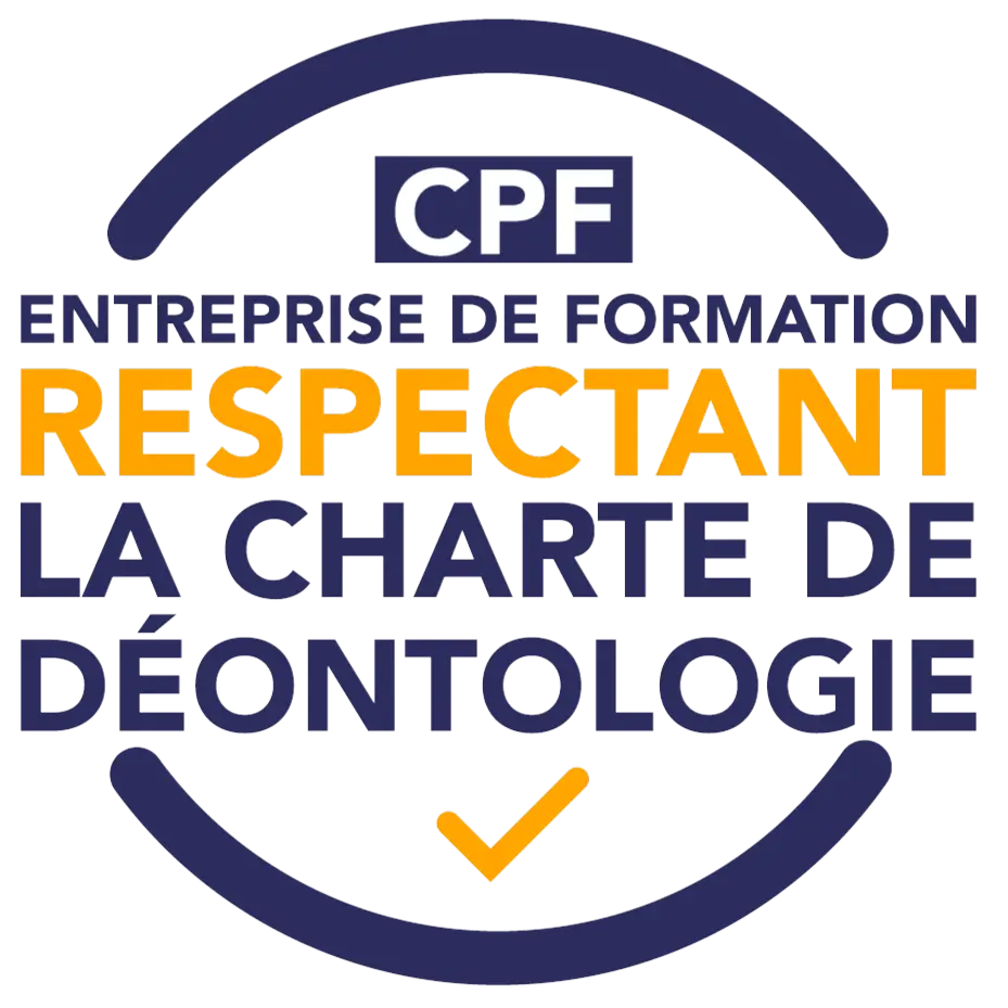 Logo "CPF, entreprise de formation respectant la charte de déontologie"